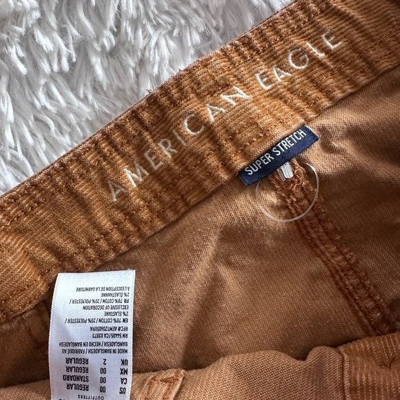 American Eagle Outfitters Tan Corduroy Mini Skirt sz 00 - Picture 3 of 4